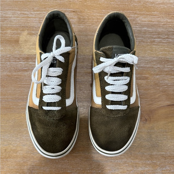 Vans Shoes - Vans Women Size 7 Old Skool Sneaker Shoes Green Brown